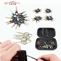 8-100pcs 스토리지 가방과 자동차 터미널 제거 도구 키트 전기 와이어 커넥터 핀 추출기 풀러 수리 키 세트, 03 38PCS