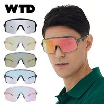 기타브랜드 WTD 스포츠 골프 라이딩 테니스 자외선차단 변색 미러 고글 G1 선글라스, 화이트블루
