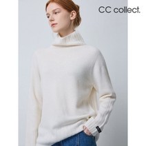 (백화점 정품) CC콜렉트 [씨씨콜렉트] [C-Exclusive] 캐시미어 블렌드 터틀넥 풀오버 (C244KSK131) 741073, 라이트핑크(LP)
