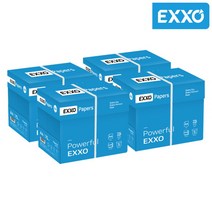 [복사용지5000] [엑소] (EXXO) A4 복사용지(A4용지) 75g 2500매 4BOX, 상세 설명 참조