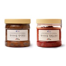 짱이야마을 직접 농사지은 재료 한식된장500g 찹쌀고추장500g, 2개입, 500g