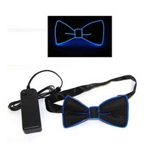 라이트 업 남자의 Led 멜빵 나비 넥타이 음악 완벽 한 조명 된 축제 의상 파티, 09 Bow tie-blue