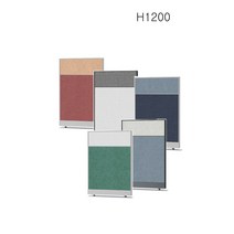 PDS-07 H1200 PVC 45T 패브릭투톤 사무실파티션 패브릭파티션 가림막, 코너기둥