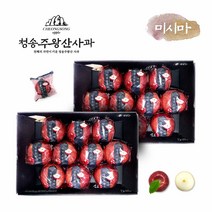 청송 주왕산사과(특대) 3kg*2박스(6kg) 부사(미시마품종), 2개