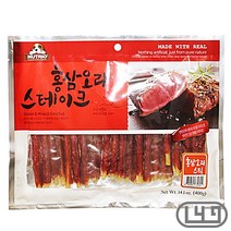 진돗개 개껌간식 딱딱한 애완견껌 보스턴테리어 반려견껌 소프트 홍삼오리스틱 펫껌, 1개