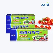 크린랩 크린 이중 지퍼백 중 22x25cm 20매 x 3개, 없음