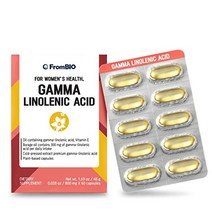 frombio for women39s health 감마 리놀렌산 보리지 오일에서 얻은 감마 리놀렌산 300mg 및 비타민 e 1회 제공량(60캡슐)