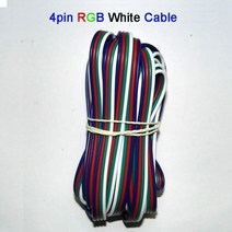 알루미늄 프로파일 5 ~ 100 미터 2pin 3pin 4pin 5Pin 6pin 22 AWG 연장 전선 케이블 5050 3528 RGBW RGB CCT Led Stirp 용 LE, [03] 4pin RGB white, [03] 50m
