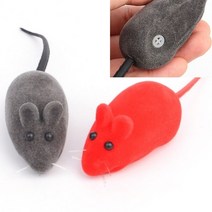 고양이 반려묘 소리나는 장난감 쥐모양 털 마우스 2p 고양이 반려묘 스트레스 해소 장난감, 1