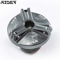 실내 튜닝 차량 몰딩 스티커 인테리어 스즈키 GSXS 750 1000 F 2010-2022 오토바이 엔진 오일 캡 볼트 연료, 04 GSXS titanium