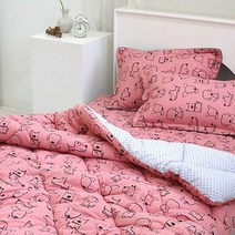 겨울 어린이 아동 두꺼운 차렵 먼지없는 이불세트/단품 싱글 이불+매트+베개커버