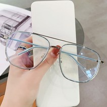 다이뽀 빈티지 라운드 TR90 투브릿지 프레임 블루라이트 차단 안경