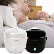 [올인마켓]정확도 밥솥 모양 가습기 LED 무드등, 화이트