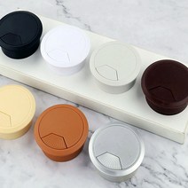 책상 전선캡 테이블 구멍 마감 마개 커버 타공덮개, 검정 (28-012A), 35mm