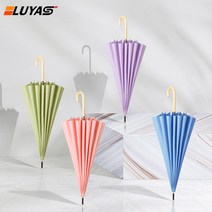 루야스 장우산 16살대 폰지 우드손잡이 예쁜9가지색상