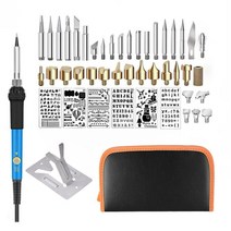 우드버닝툴 우드버닝펜 우드버닝기 전기 납땜 인두 diy 나무 굽기 키트 50 50, 협력사, 45 in 1 키트, 우리를