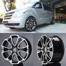 그랜드카니발 그랜드스타렉스 스타리아 17인치휠 슈거레이 바베로W 1348 블랙폴리쉬 6홀