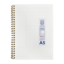 f20 145075_옥스포드 3500 밀크 PP 스프링노트 A5 코넬 210x149mm 80매_1개