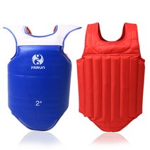 몸통보호대 태권도 격투기 무에타이 가슴 보호대 산타 가슴보호대 성인 태권도 복싱훈 E호구 남녀 격X 이종격투기 갑옷입니다., 09 벌타 블랙-M（키140-160cm）