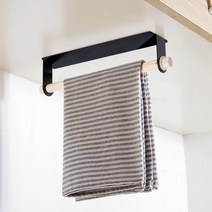 모나코올리브 원목 우드롤 키친타올걸이 주방걸이 싱크대정리, 우드롤 원목 키친타월걸이_화이트