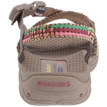 스케쳐스 여성용 Reggae-Sew Me-Boho 우븐 스트랩 슬링백 샌들 정품보장