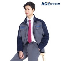 에이스유니폼 여름작업복 ACE-2003 근무복 상의 바지, L