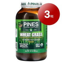 Pines International 그린 슈퍼푸드 밀싹 파우더 Wheat Grass Powde 680g 1팩, 3팩