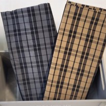 퀼트가게대폭 폴리 선염 메모리 브라운 그레이 체크 천 원단