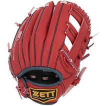 ZETT 야구 글러브 9인치 올라운드 저학년 캐스트 BDG2202A 그랩, 레드