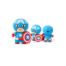 마블 가와이 피규어 보조배터리, marvel2600, 캡틴아메리카