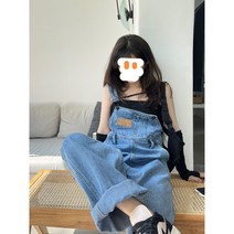 오버롤 멜빵바지 데님 점퍼수트 팬츠 캐주얼 점퍼슈트