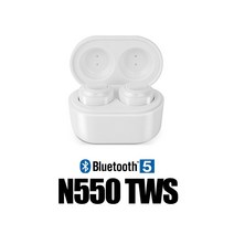 액센코리아 New Axxen N550 TWS V5.0 블루투스이어폰, 화이트, 액센 N550
