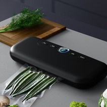 AKRUA 진공앞축기 밀봉기 가정용진공포장기계 진공밀봉기 진공압축기 스마트 진공포장 진공포장기 원터치 실링기, 블랙, M