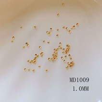 네일파츠 네일스톤약. 100 개/가방 금속 스터드 라운드 미니 네일 아트 메탈 3D Charms, 12 MD1009