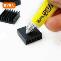 서멀구리스 서멀패드 열 전도성 방열판 점성 접착제초강력 복합 접착제CPU LED IC 석고 슈퍼 접착제, 없음