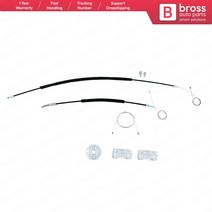 Bross-자동차 부품 BWR469 전력 윈도우 레귤레이터 수리 키트 폭스바겐 샤란 95-2009 좌석 알함브라 에 적, 한개옵션0