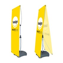 하사인닷컴 제이배너 배너거치대, 1개, 양면-[무광]페트지 출력