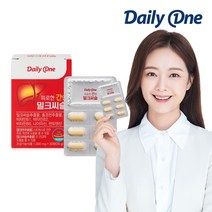 데일리원 전소민 피로한 간엔 밀크씨슬 복합 기능성 영양제 30정, 1통