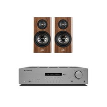 캠브리지오디오 AXR-100 + 폴크오디오 Reserve R100 하이파이 오디오, 브라운