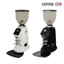 카이노스 그라인더 전자동 카페 업소용 에스프레소 원두커피 분쇄기 64mm 플렛버, 화이트