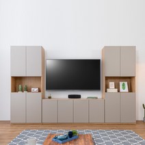 [보루네오] 엘리브 월플렉스 3200 TV 다용도 수납장 bk110, 그레이