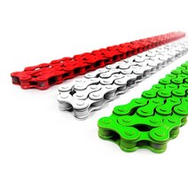 KMC Z410 1단 픽시용 컬러체인, 그린