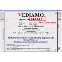 MB STAR C4 SD C5 오프라인 프로그래밍 바이 패스 팁 Vediamo 5.01.01 엔지니어링 소프트웨어 SCN VEDOC 코딩, Vediamo for openport_Only l-in