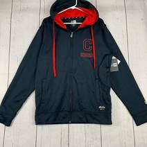 클리블랜드 Guardians MLB Large 뉴에라 Full Zip 후드티 운동복 Blue New Mens