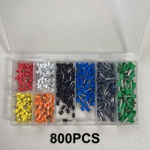 펜홀단자 터미널단자 핀홀단자 절연페룰터미널 크림프 링 팁 절연 터미널 블록 전선 커넥터 핀 튜브 배선, 02 800pcs