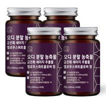 자연바름 오디 농축 분말 위 매스틱 검 금은화 인동덩굴꽃봉오리 추출물 정, 4개입, 60정