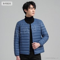 2022년 겨울 얇은 패딩 남성 브이넥 패딩 점퍼 6L294