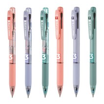 모나미 플립3 유성볼펜 3색볼펜 0.7mm 라벤더, 50개