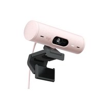 로지텍 BRIO 500 광시야각 FHD 화상 웹 캠 PC 카메라 로즈핑크