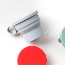 여행용 뚜껑컵 접이식컵 백패킹 캠핑용 머그잔, 1개, 휴대용 머그잔 - 그린